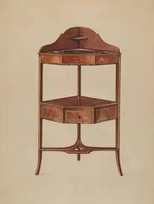 Corner Wash-stand, c. 1936. Creator: Bernard Gussow