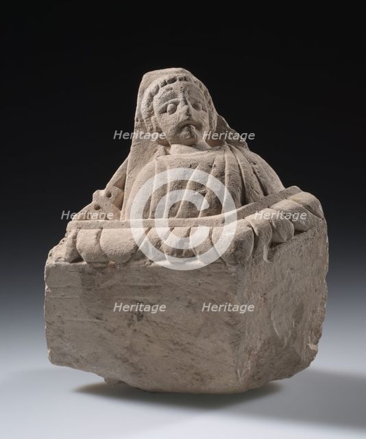 Cornerstone or Corbel (?), 300s-400s. Creator: Unknown.