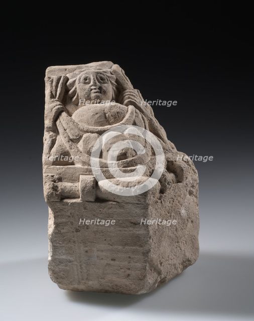 Cornerstone or Corbel (?), 400s. Creator: Unknown.