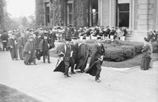 Cornerstone laying 6/7/11; N.M. Butler; Seth Low, 1911. Creator: Bain News Service