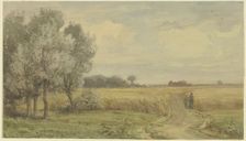 Cornfield in the summer, mid-late 19th century. Creator: Karl Peter Burnitz