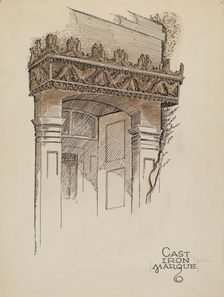 Cornice, c. 1936. Creator: Al Curry