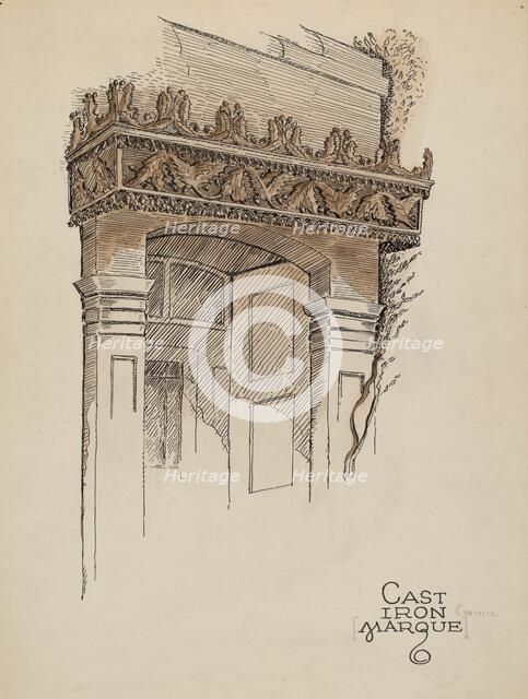 Cornice, c. 1936. Creator: Al Curry.