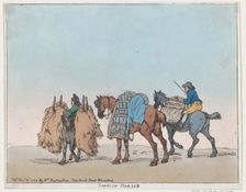 Cornish Horses, December 29, 1788., December 29, 1788. Creator: Thomas Rowlandson