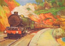 Cornish Rivera Limited, G.W.R., near Dawlish 1940