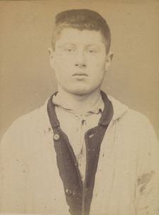 Cornuault. Joseph. 17 ans, né à Angers (Maine & Loire). Peintre eu bâtiment. Anarchiste. 7..., 1894. Creator: Alphonse Bertillon