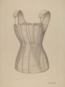 Corset, 1935/1942. Creator: Rex F Bush