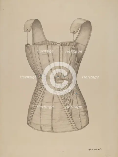 Corset, 1935/1942. Creator: Rex F Bush.