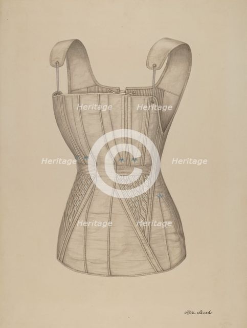 Corset, 1935/1942. Creator: Rex F Bush.