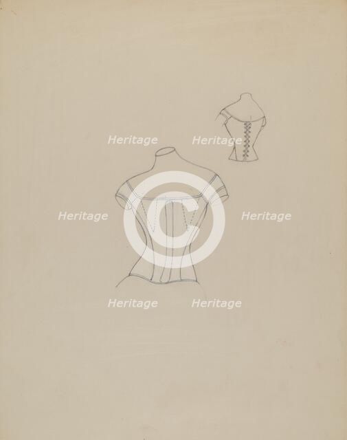 Corset, 1935/1942. Creator: Mae Szilvasy.