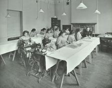 Corset making class, Bloomsbury Trade School for Girls, London, 1911