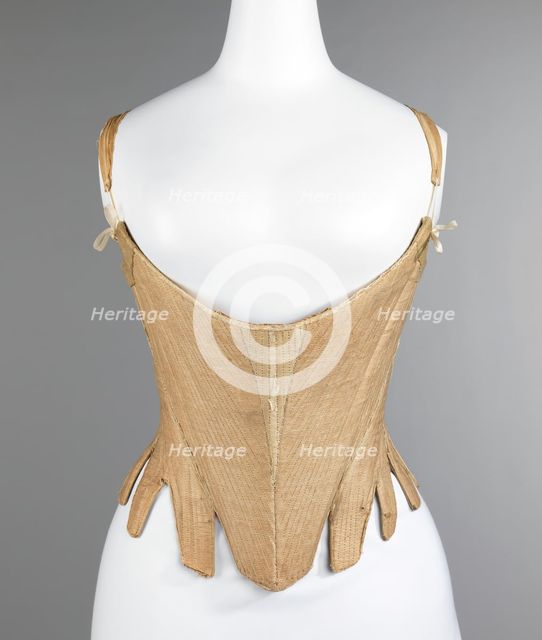 Corset, American, 1740-60. Creator: Unknown.