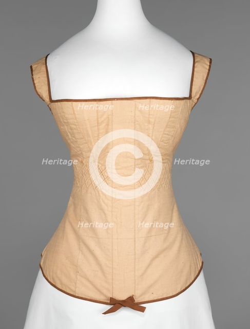 Corset, American, 1815-25. Creator: Unknown.