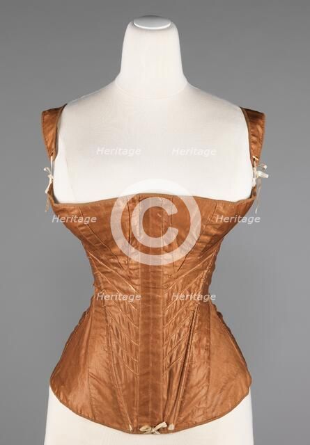 Corset, American, 1830-35. Creator: Unknown.
