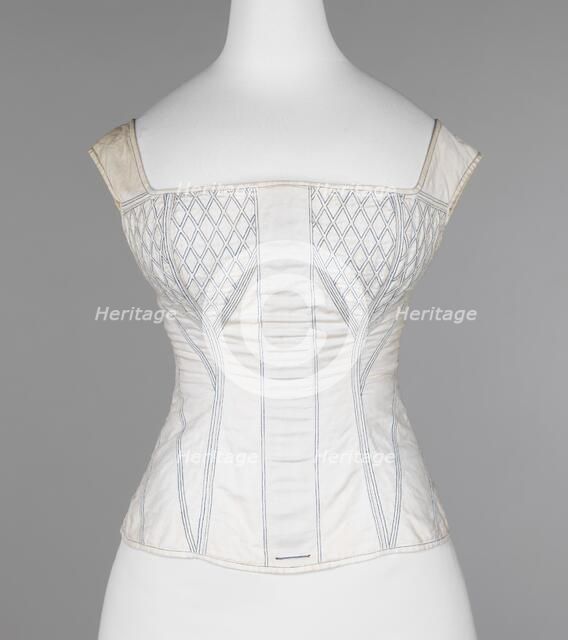 Corset, American, 1830-35. Creator: Unknown.