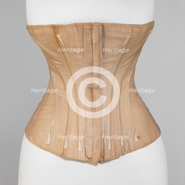 Corset, American, 1861-63. Creator: Worcester Skirt Company.