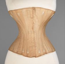 Corset, American, 1866-67. Creator: Worcester Skirt Company