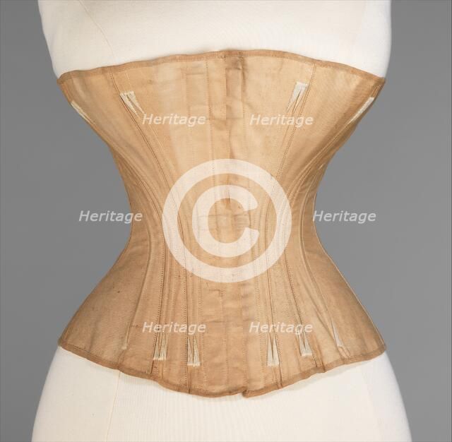 Corset, American, 1866-67. Creator: Worcester Skirt Company.