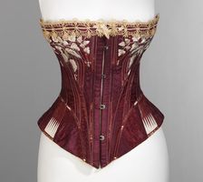 Corset, American, 1876. Creator: Worcester Skirt Company