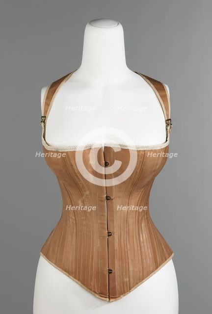 Corset, American, 1876. Creator: Madam Griswold's.