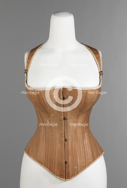 Corset, American, 1876. Creator: Madam Griswold's.