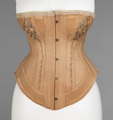 Corset, American, 1885-87. Creator: Unknown