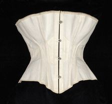 Corset, American, ca. 1870. Creator: Worcester Skirt Company
