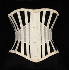 Corset, American, ca. 1872. Creator: Worcester Skirt Company
