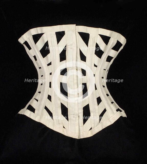Corset, American, ca. 1872. Creator: Worcester Skirt Company.