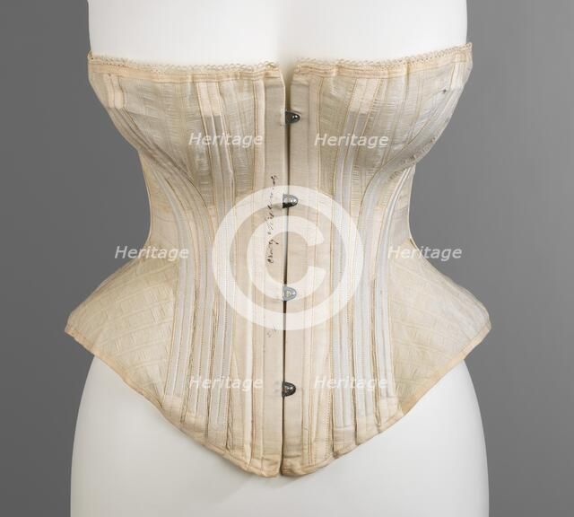 Corset, American, ca. 1872. Creator: Crotty & Richards.