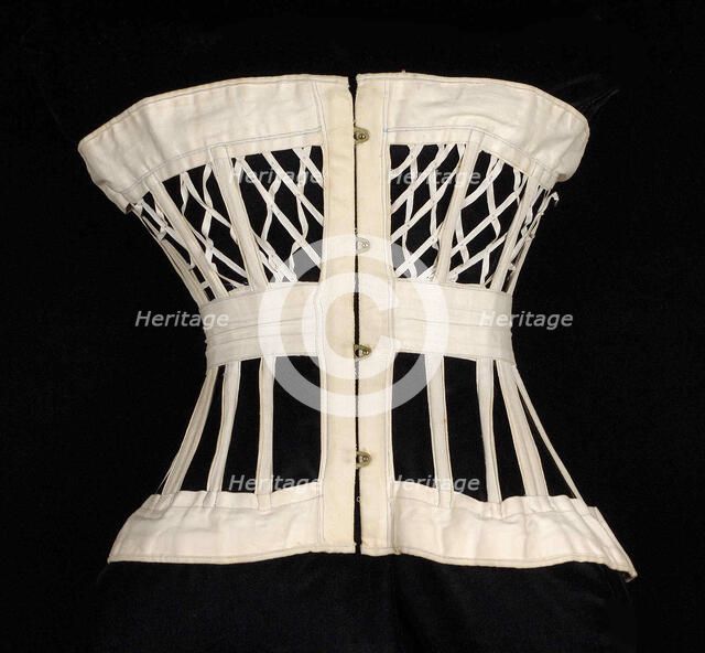 Corset, American, ca. 1876. Creator: Madame J. H. Rutherford.