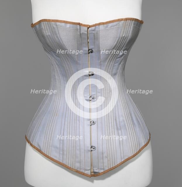 Corset, American, ca. 1880. Creator: Worcester Skirt Company.