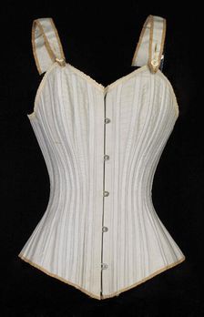 Corset, American, ca. 1880. Creator: Worcester Skirt Company