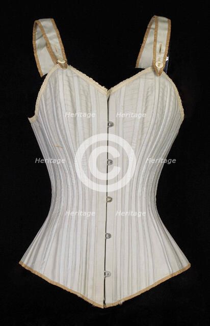 Corset, American, ca. 1880. Creator: Worcester Skirt Company.