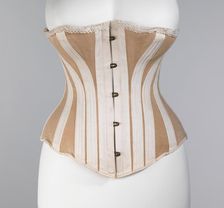 Corset, American, ca. 1885. Creator: Worcester Skirt Company