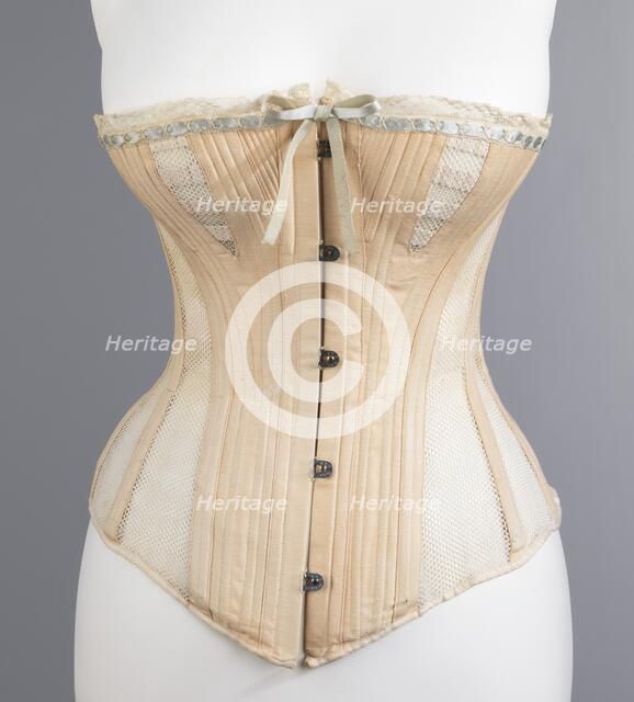 Corset, American, ca. 1885. Creator: Madame Warren's.