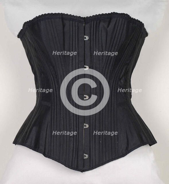 Corset, American, ca. 1890. Creator: Worcester Skirt Company.
