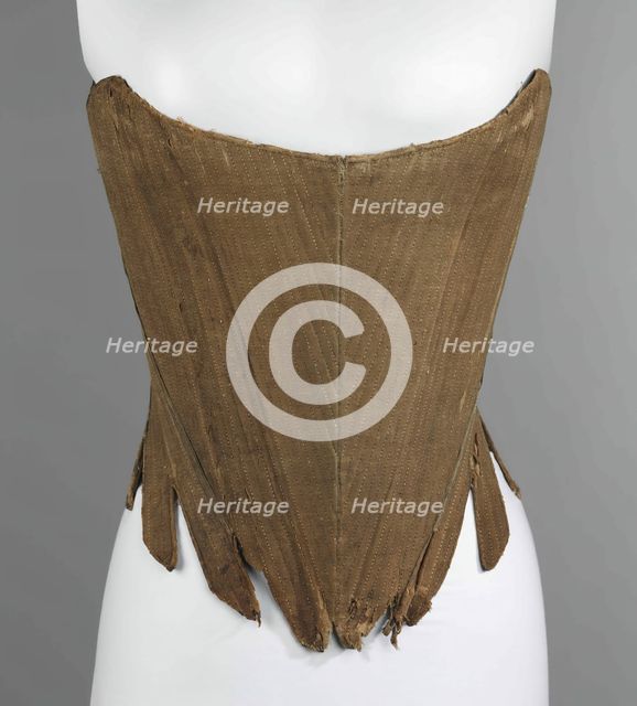 Corset, American, first quarter 18th century. Creator: Unknown.