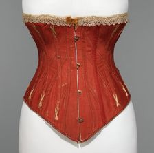 Corset, British, 1879-81. Creator: Unknown