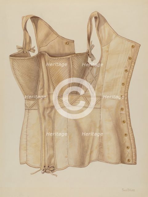 Corset, c. 1937. Creator: Frank McEntee.