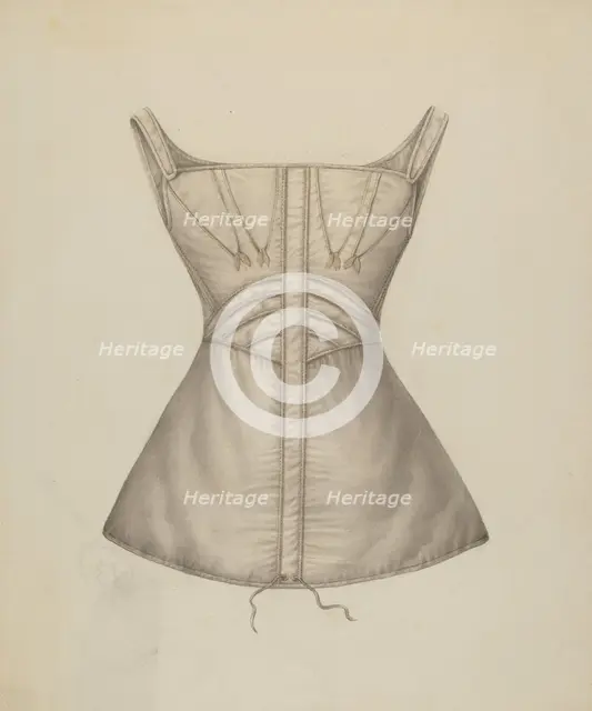Corset, c. 1938. Creator: Marie Mitchell.