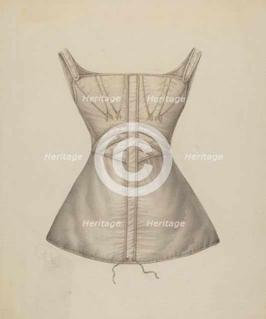 Corset, c. 1938. Creator: Marie Mitchell.