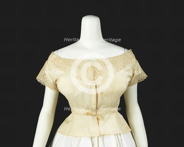 Corset cover, American, 1864-68. Creator: Unknown.