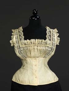 Corset cover, American or European, 1889. Creator: Unknown