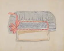 Corset Cover Sachet, c. 1937. Creator: Sebastian Simonet