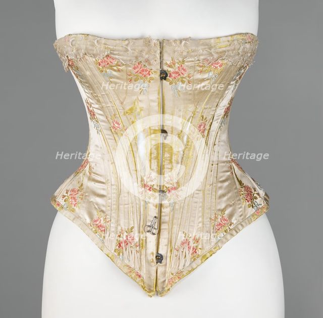 Corset, French, ca. 1876. Creator: Unknown.