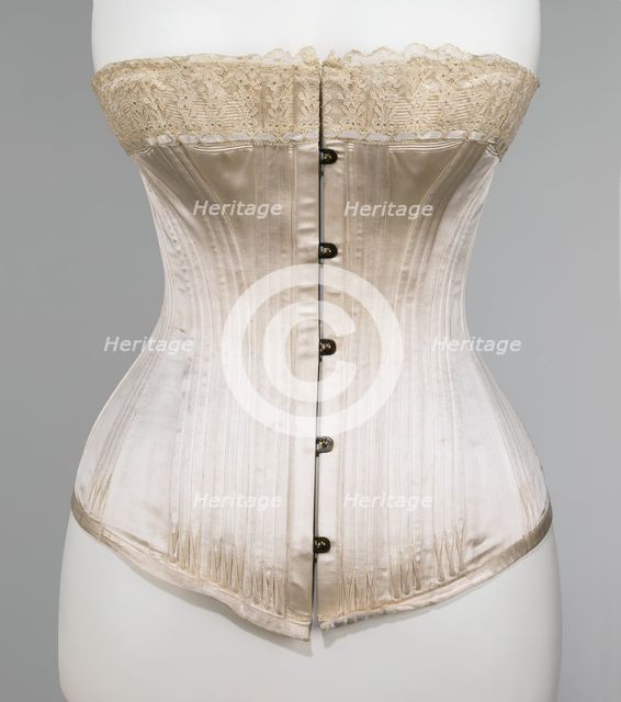 Corset, French, ca. 1885. Creator: PD.