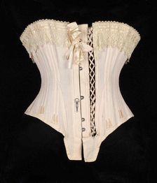 Corset, French, ca. 1890. Creator: La Reve