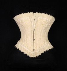 Corset, probably American, ca. 1890. Creator: Unknown