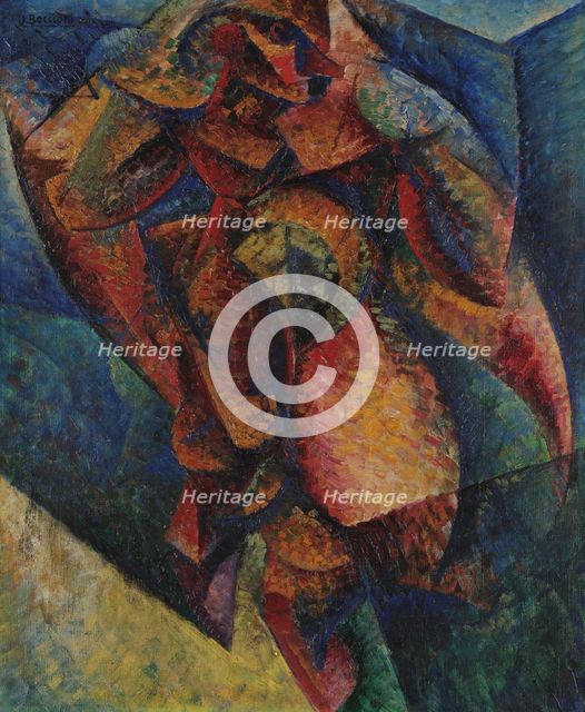 Corpo umano (Dinamismo), 1913. Creator: Boccioni; Umberto (1882-1916).